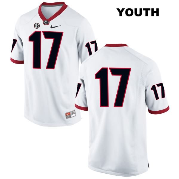 Georgia Bulldogs Youth Davin Bellamy #17 NCAA No Name Authentic White Nike Stitched College Football Jersey DLA4556ZZ